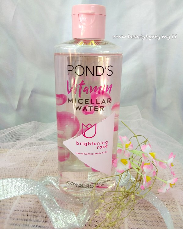 Review Pond&#39;s Vitamin Micellar Water Brightening Rose - Beauty By Rey